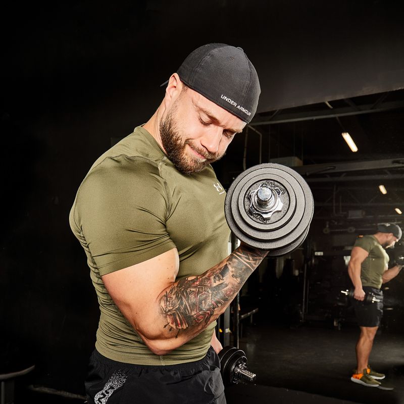 XTREXO 50 kg štangos hantelių rinkinys DK50 7