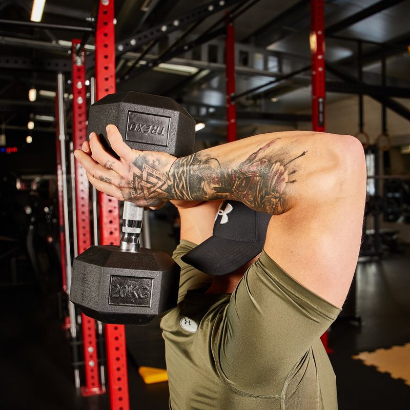 XTREXO Hex HXD200 20 kg gumuoti hanteliai 8