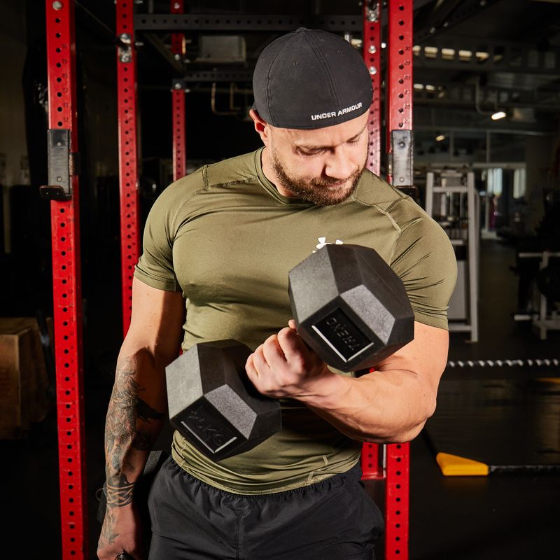 XTREXO Hex HXD250 gumuoti hanteliai 25 kg 6