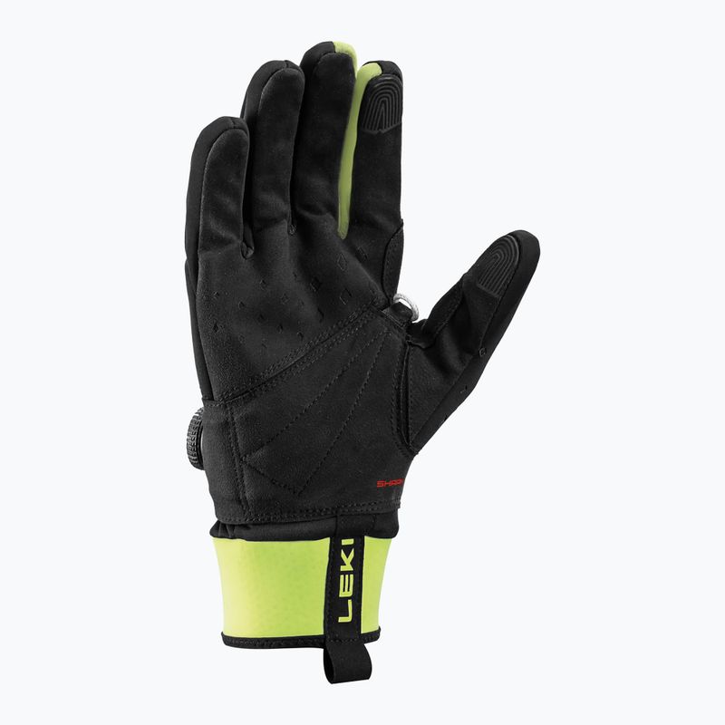 Slidinėjimo pirštinės LEKI PRC Boa Shark black/neon yellow 3