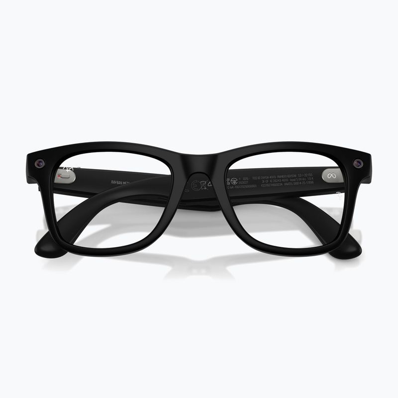 Akiniai su kamera Ray-Ban Meta Wayfarer matte black/trs g.green 6
