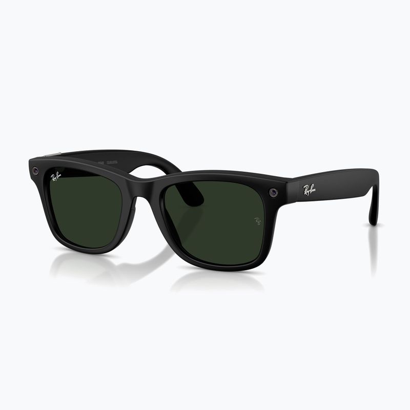 Akiniai su kamera Ray-Ban Meta Wayfarer matte black/trs g.green 7