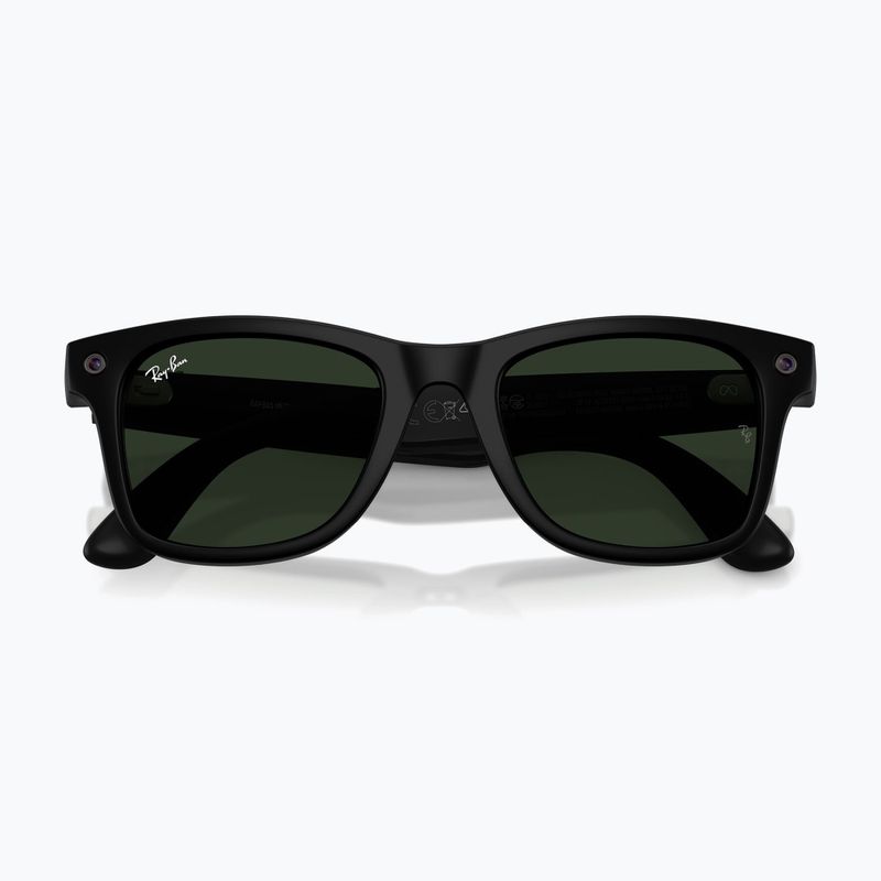 Akiniai su kamera Ray-Ban Meta Wayfarer matte black/trs g.green 9