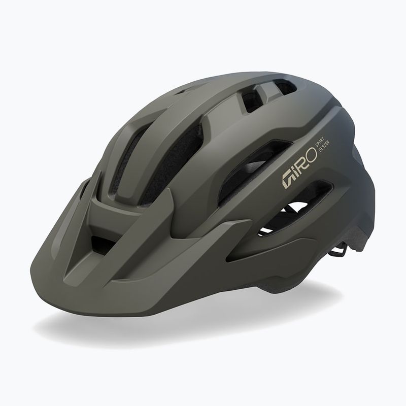 Vaikiškas dviračio šalmas Giro Fixture II MIPS matte dark sage/sapphire fade