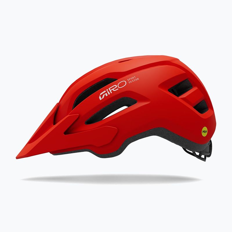 Dviračių šalmas Giro Fixture II MIPS matte flame red 2