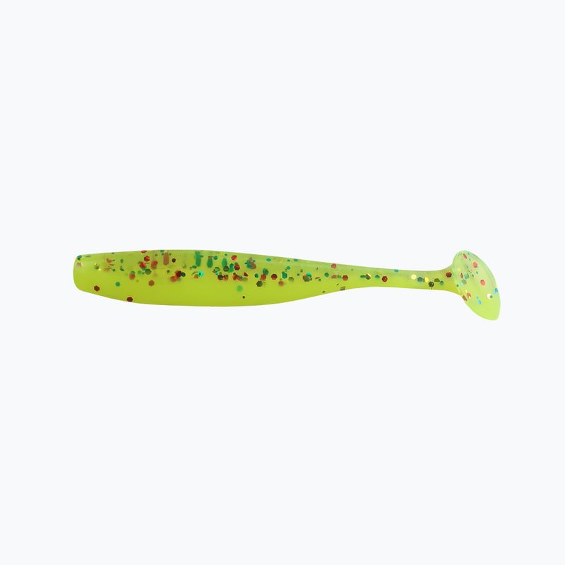 Relax Bass 2.5 Laminuotas guminis masalas 4 vnt Chartreuse-multi blizgučiai šilkas BAS25