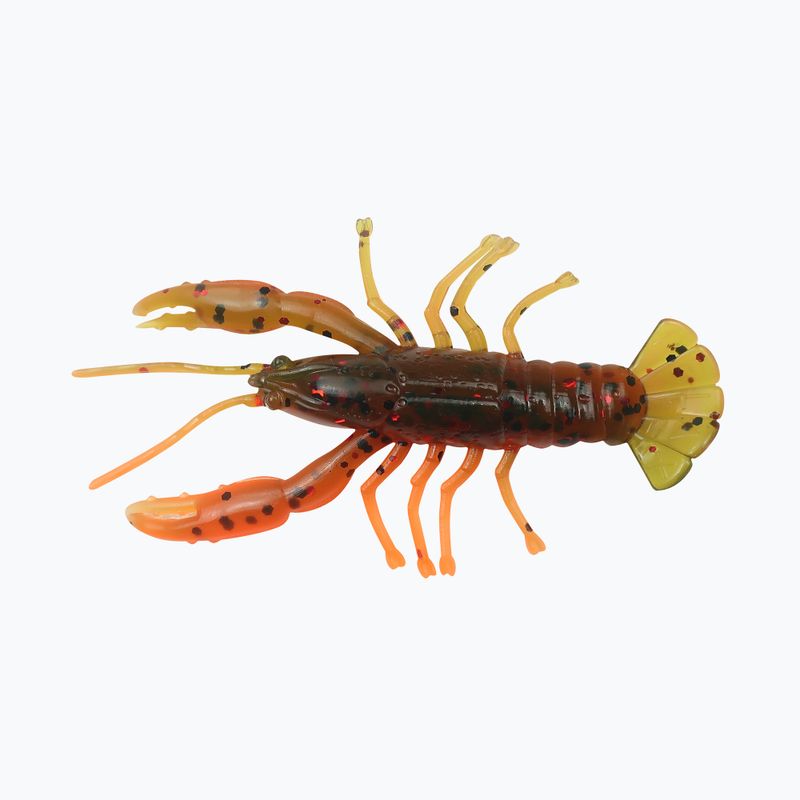 Relax Crawfish 2 Laminuotas guminis masalas 4 vnt arbūzas-raudonas juodas blizgutis oranžinis CRF2