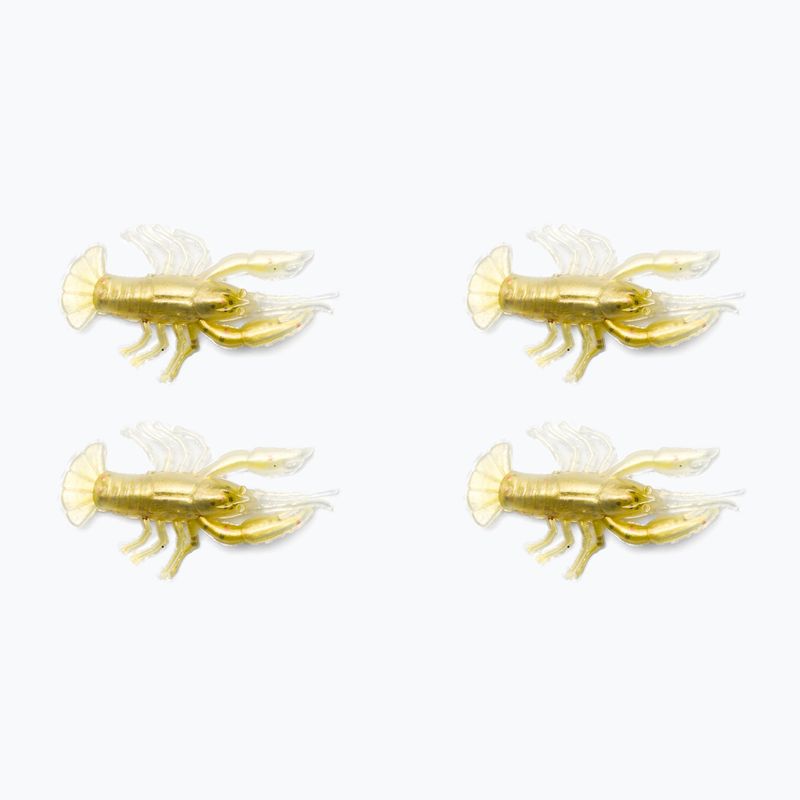 Relax Crawfish 2 Laminuotas guminis masalas 4 vnt arbūzas-juodas raudonas blizgantis šilkas CRF2