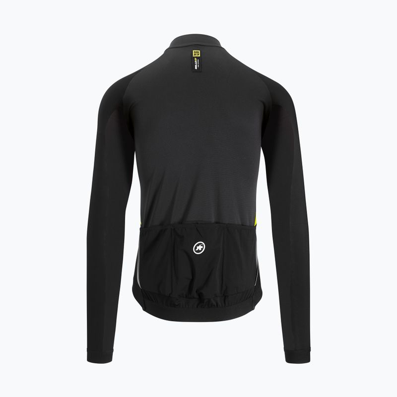 Vyriškas ASSOS Mille GT Spring fluorescencinės geltonos spalvos dviratininko džemperis 3