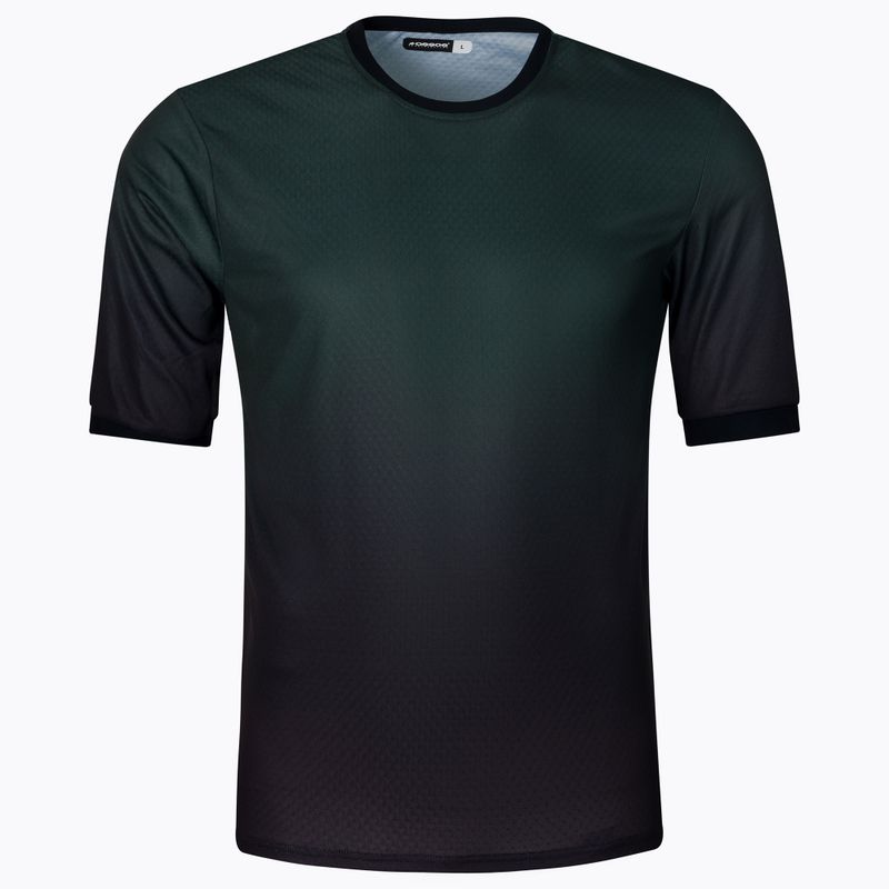 ASSOS Trail Jersey T3 schwarzwald/green vyriški dviratininko marškinėliai