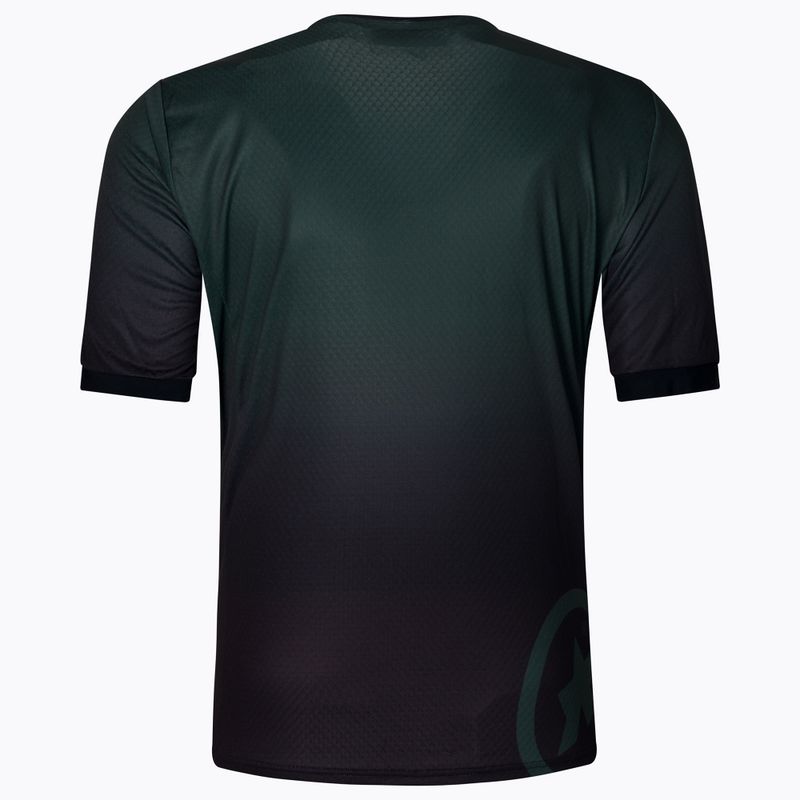ASSOS Trail Jersey T3 schwarzwald/green vyriški dviratininko marškinėliai 2