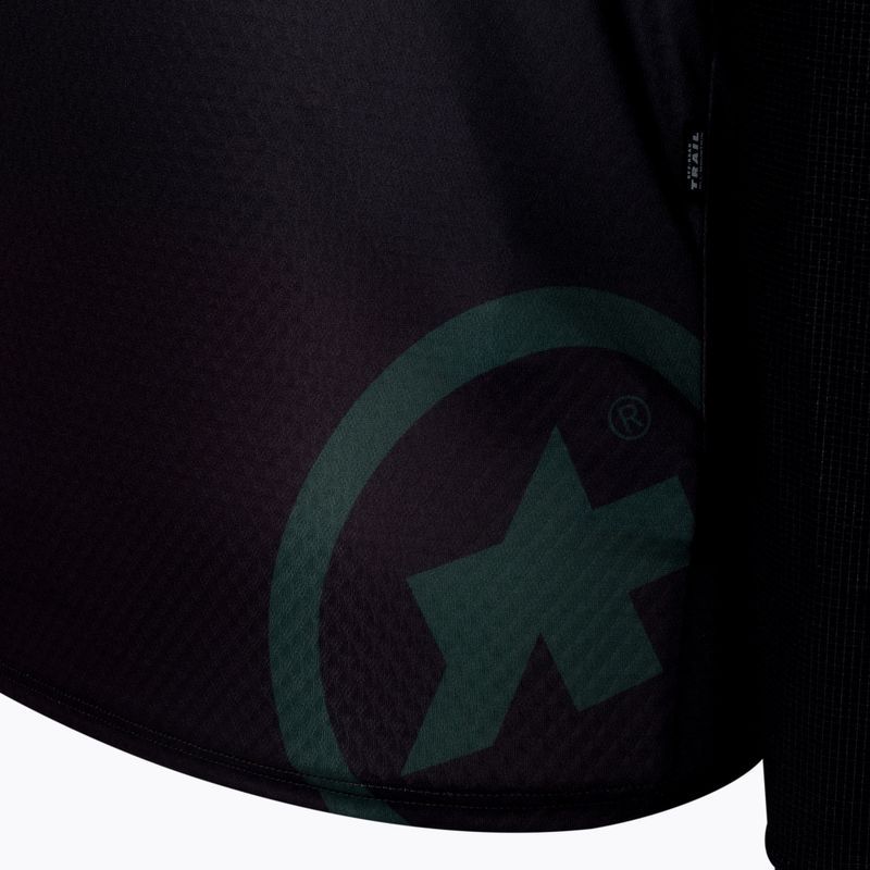 Vyriški ASSOS Trail marškinėliai T3 schwarzwald/green Cycling longsleeve 3