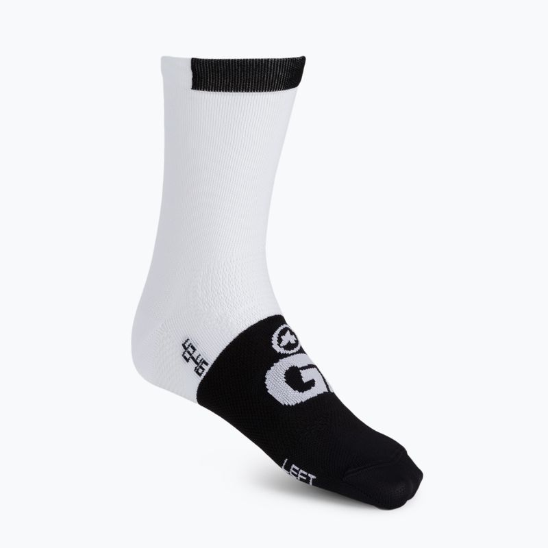 ASSOS GT C2 holy baltos dviratininkų kojinės