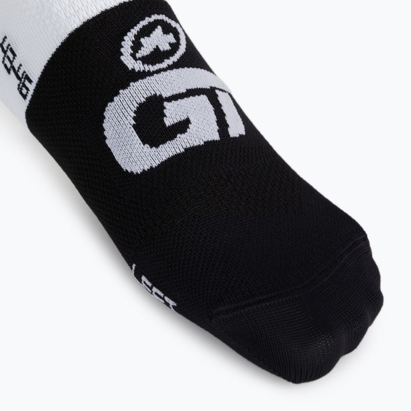 ASSOS GT C2 holy baltos dviratininkų kojinės 3