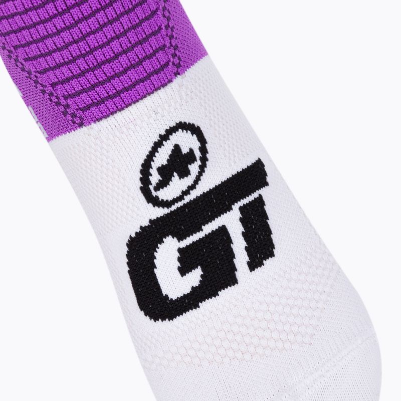 ASSOS GT C2 venus violet dviratininko kojinės 3