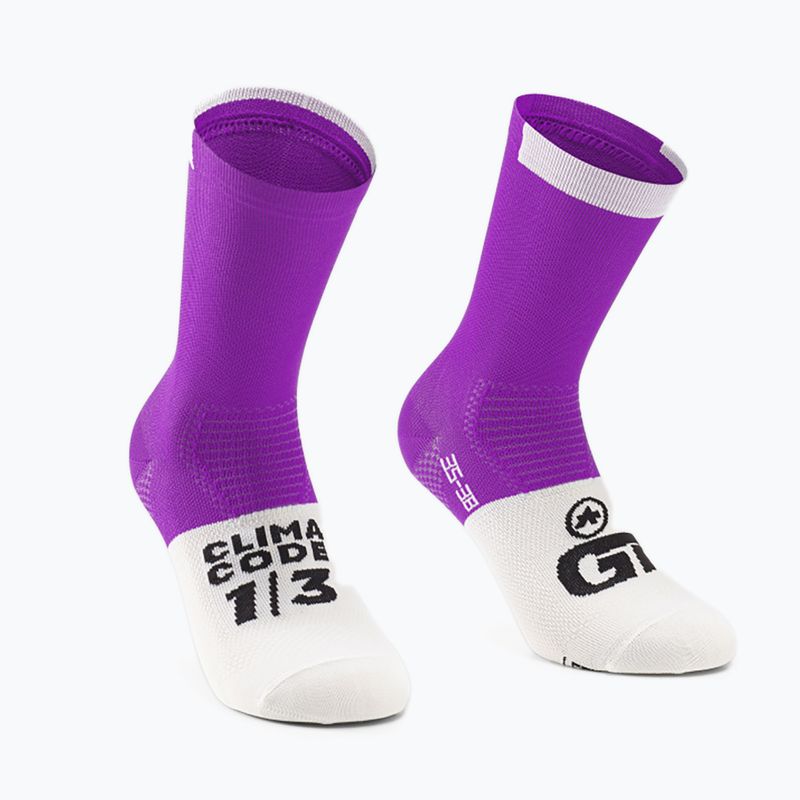 ASSOS GT C2 venus violet dviratininko kojinės 4