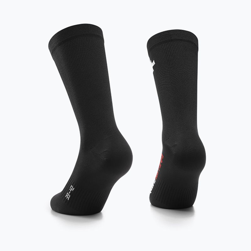 ASSOS RS Targa juodos dviratininko kojinės 5