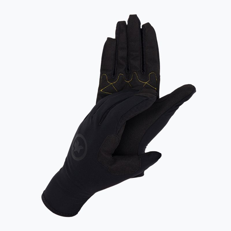 ASSOS Evo Spring Fall juodos dviratininkų pirštinės