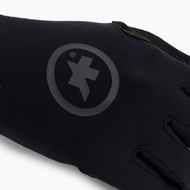 ASSOS Evo Spring Fall juodos dviratininkų pirštinės 5