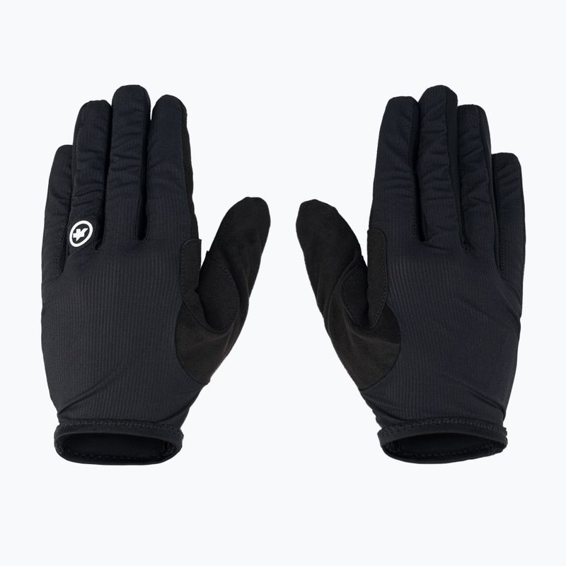 ASSOS RS Targa juodos dviratininkų pirštinės 3