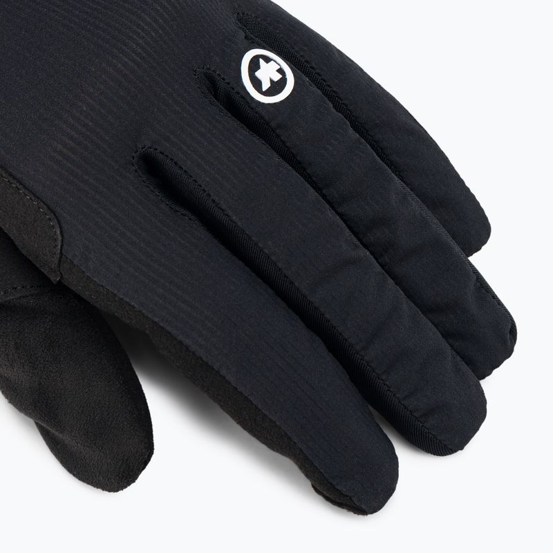 ASSOS RS Targa juodos dviratininkų pirštinės 4