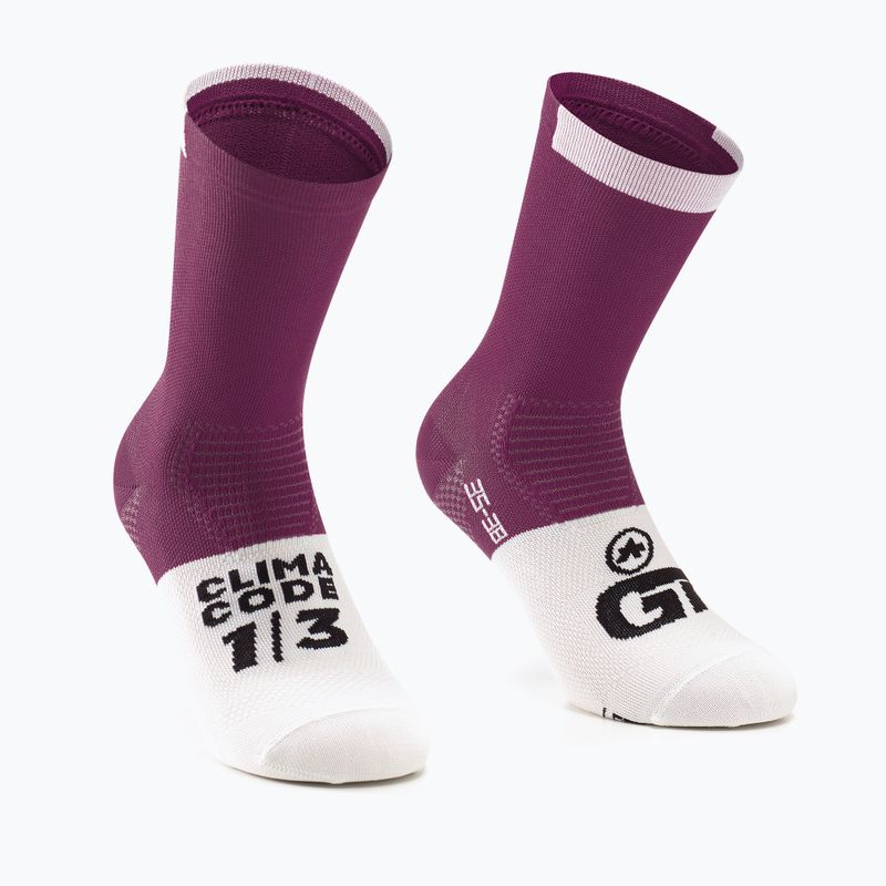 ASSOS GT C2 rampant ruby dviratininko kojinės