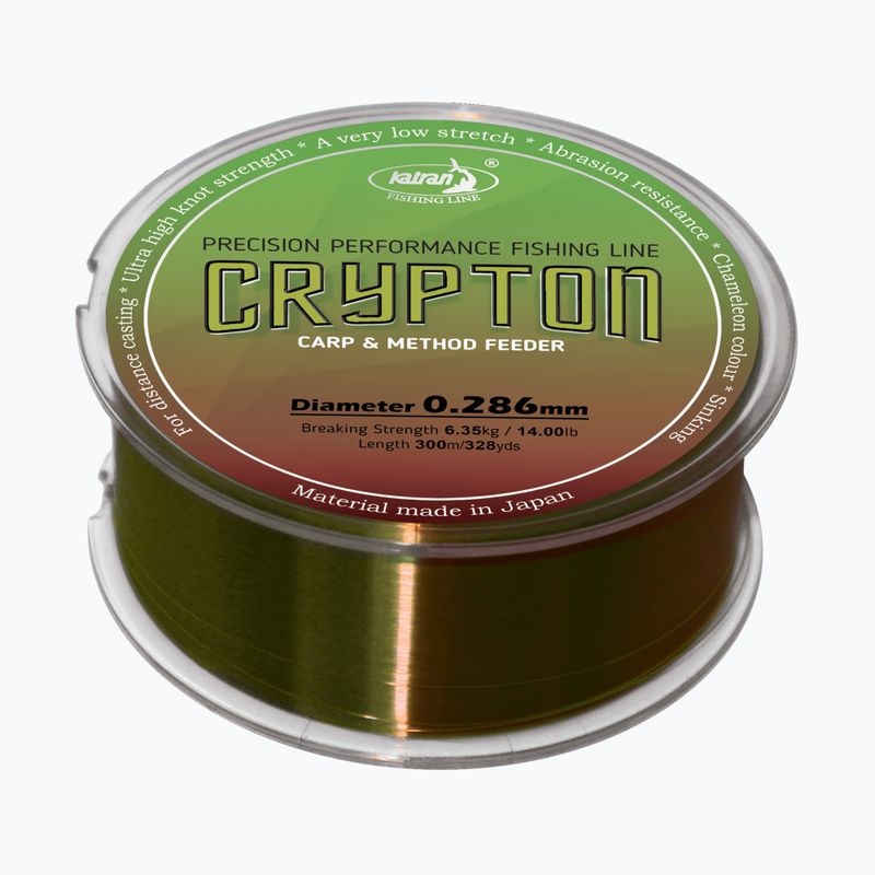 Katran Crypton Carp & method feeder line ruda spalva