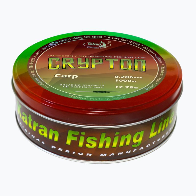Katran Crypton Carp žūklės lynas žalias 2