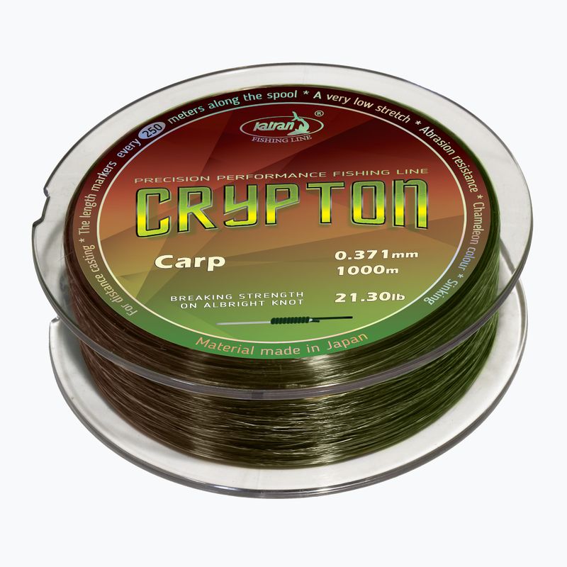 Katran Crypton Carp žūklės lynas žalias 5