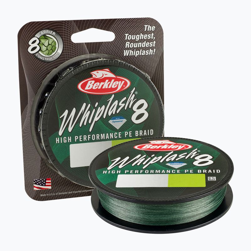 Berkley Whiplash 8 žalias spiningo pynimas 1446647