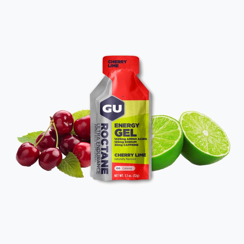 Energetinis gelis GU Roctane Energy Gel 32 g cherry/lime 2