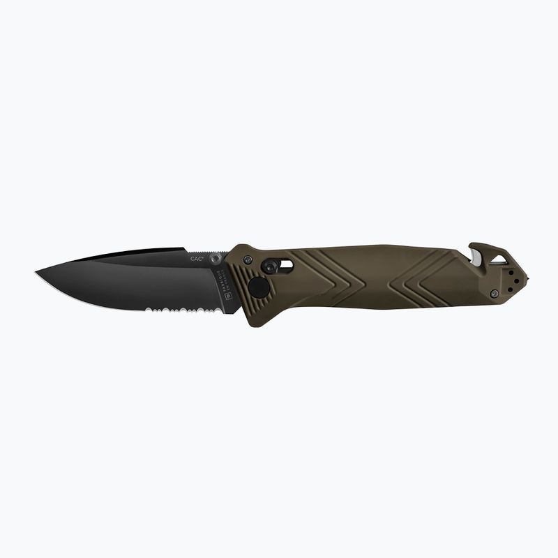 Turistinis peilis TB Outdoor CAC Serration PA6 GF khaki