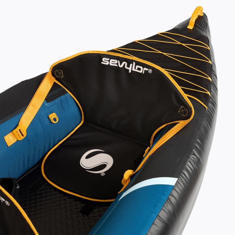 Trivietė pripučiama baidarė Sevylor Montreal blue/black 6