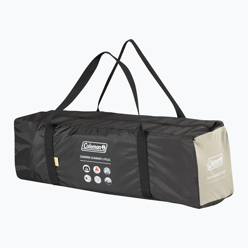 3 vietų stovyklavimo palapinė Coleman Darwin Summer 3 + beige 7