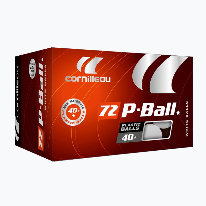 Cornilleau P-Ball* ABS EVOLUTION stalo teniso kamuoliukai 72 vnt. balti 3