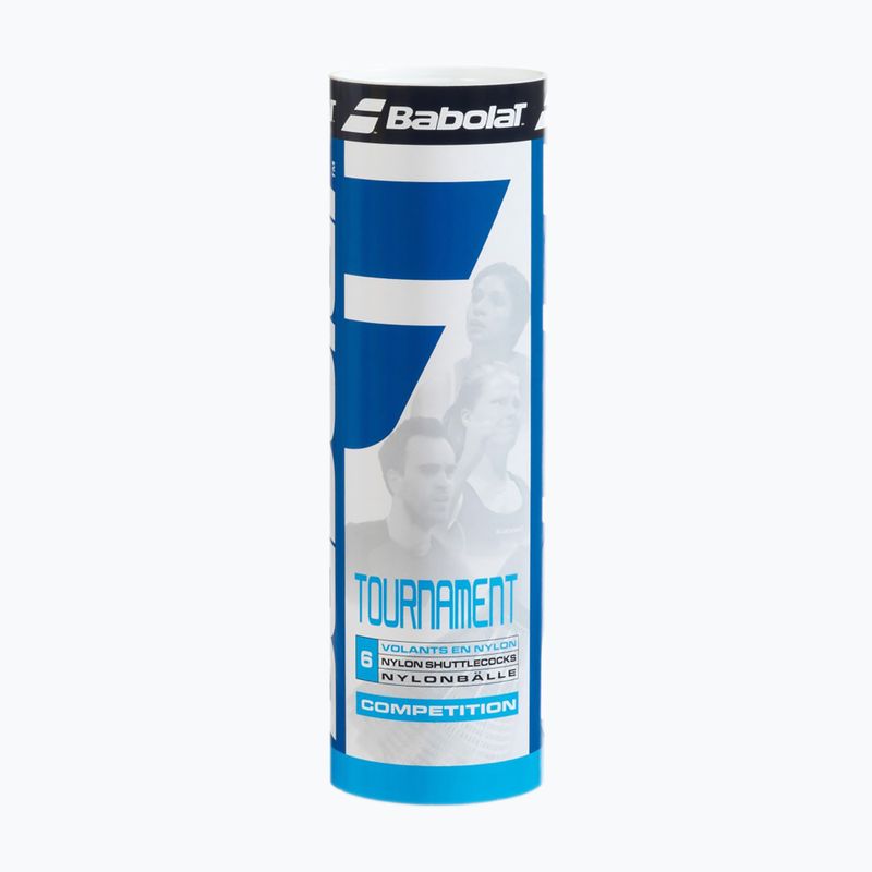 Badmintno skraidukai Babolat Tournament fast 6 vnt. white