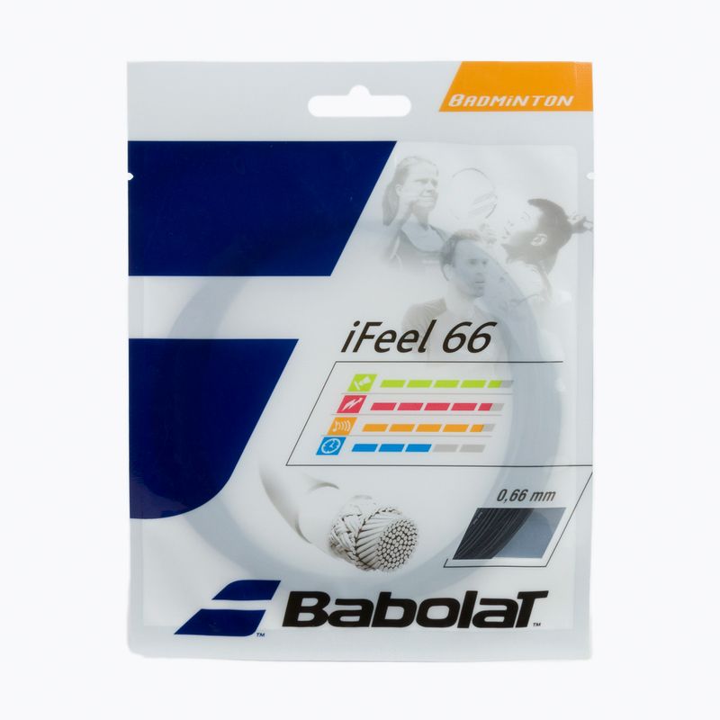 Babolat badmintono stygos bad.iFEEL 10,2 m juodos spalvos 124898