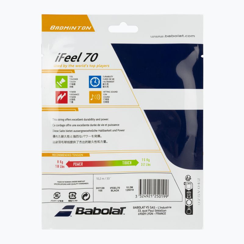 Teniso stygos Babolat bad.iFEEL 10,2M black 2