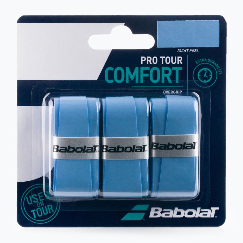 BabolatPro Tour teniso raketės apvyniojimai 3 vnt. mėlyni 653037