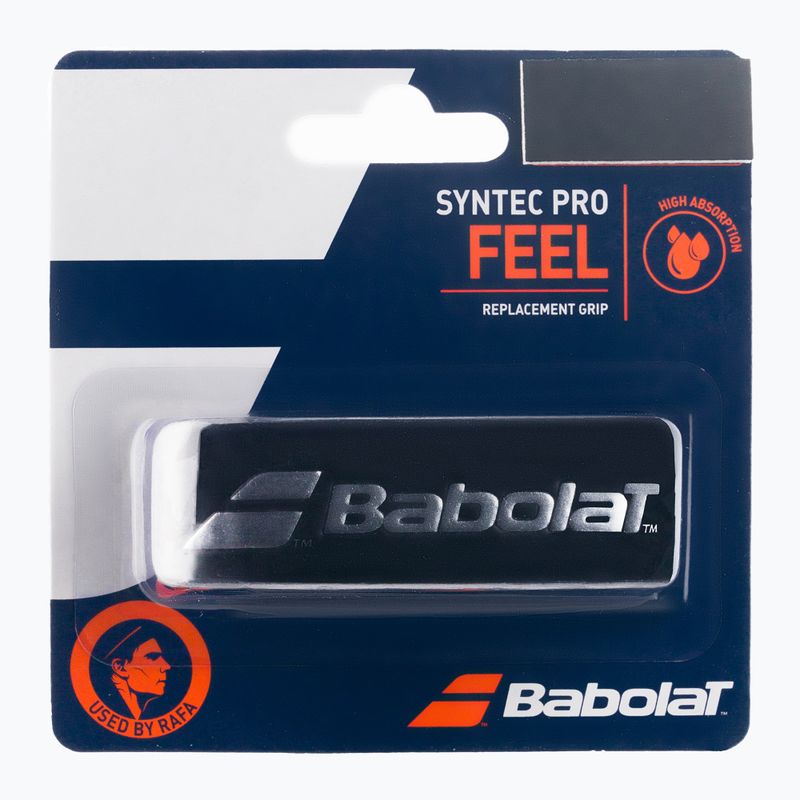 Babolat Syntec Pro teniso raketės apvyniojimas juoda/sidabrinė 670051