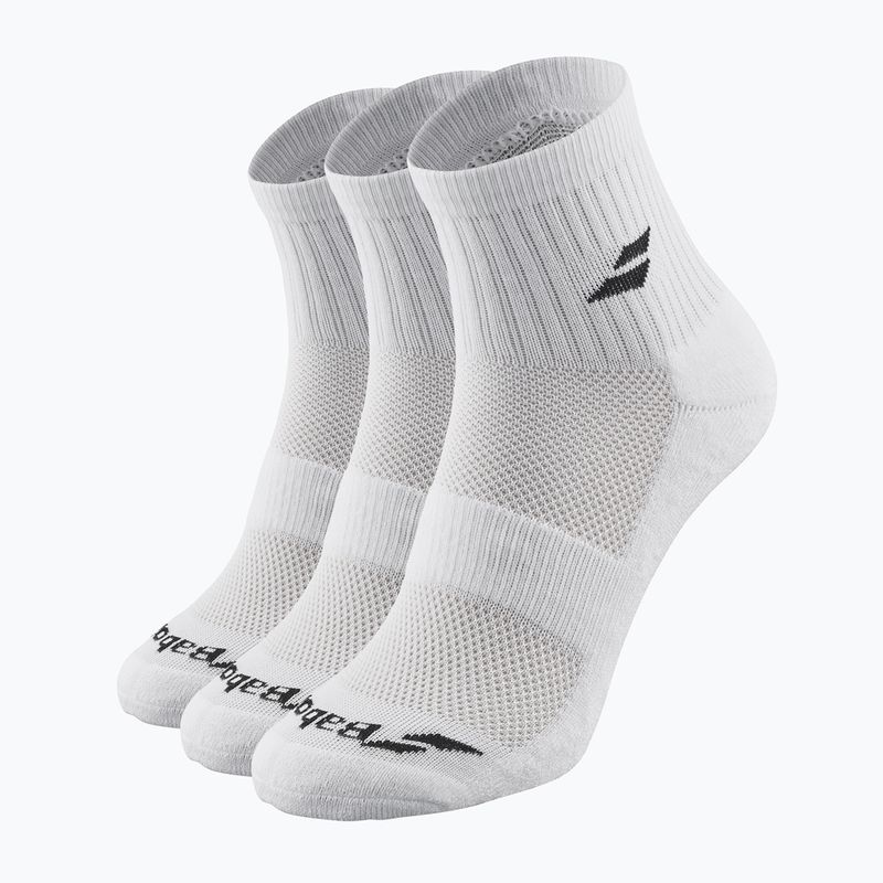 Kojinės Babolat Quarter 3 Pack white/white