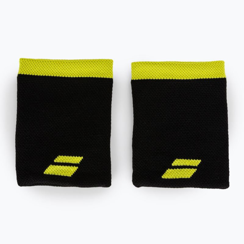 Babolat Logo Jumbo riešo apvyniojimai 2 vnt. juodai geltonos spalvos 5UA1262 2