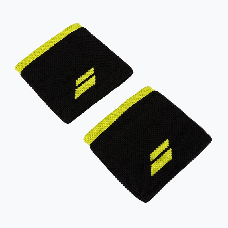 Babolat logotipas riešo apyrankės 2 vnt., juoda/geltona 5UA1261