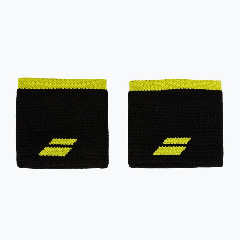 Babolat logotipas riešo apyrankės 2 vnt., juoda/geltona 5UA1261 2