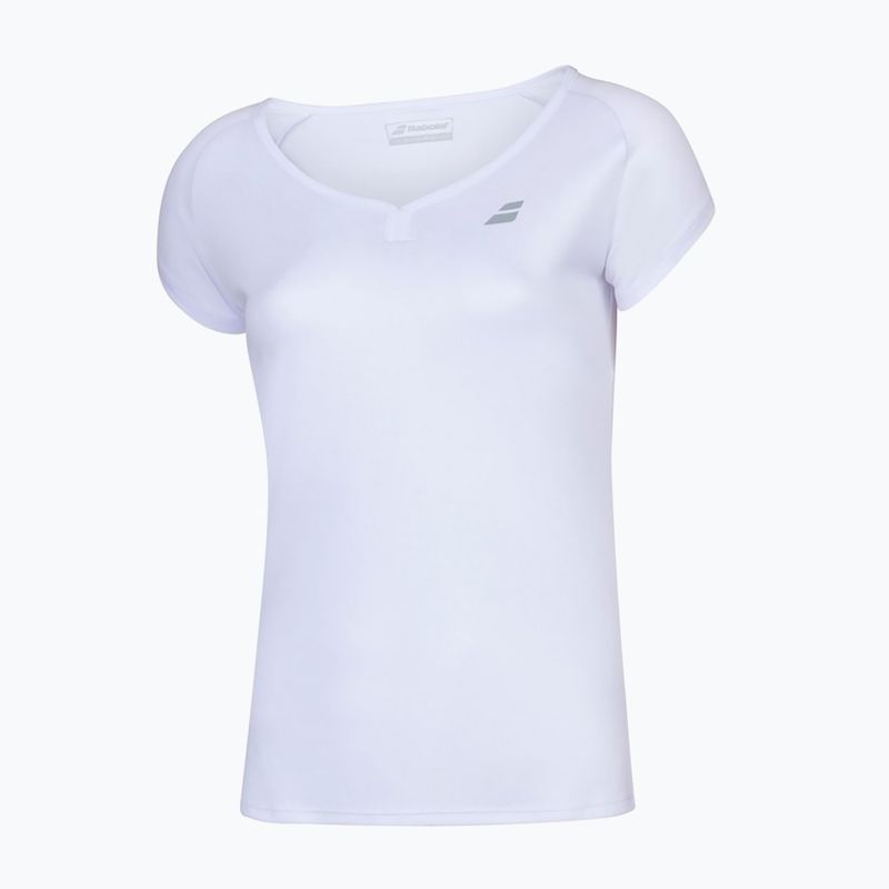 Babolat moteriški teniso marškinėliai Play Cap Sleeve white/white