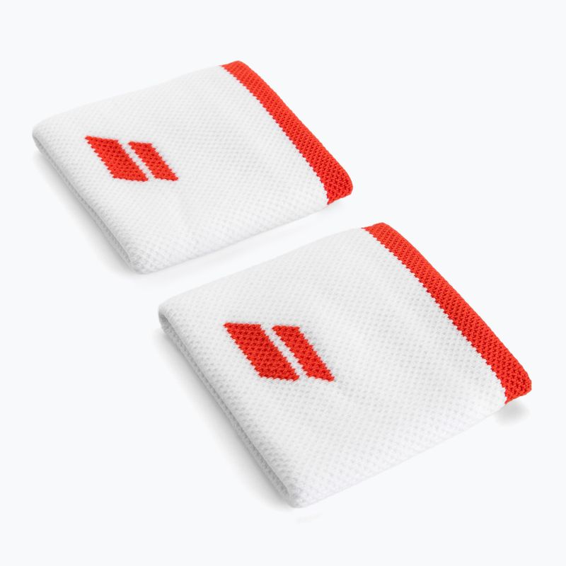 Babolat logotipas riešo apyrankės 2 vnt. baltos spalvos 5UA1261