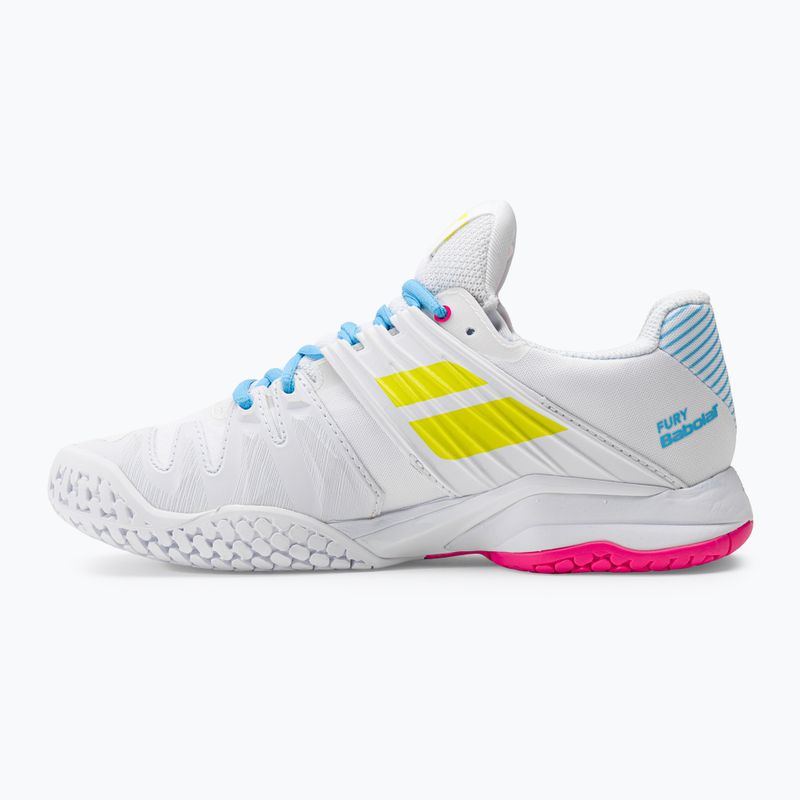 Moteriški teniso bateliai Babolat 21 Propulse Fury AC white/sulphur spring 10