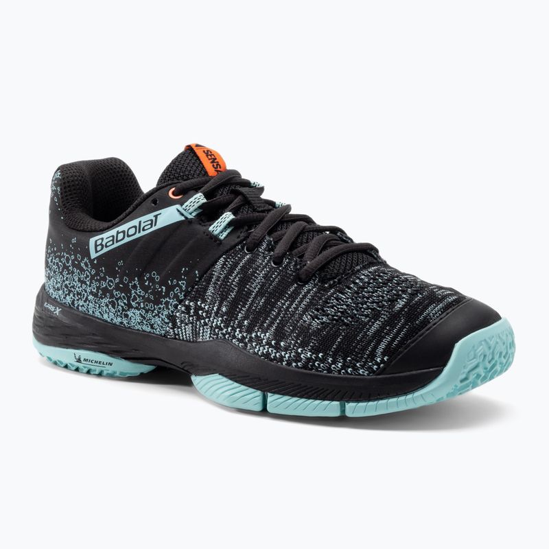Moteriški padelio batai Babolat Sensa black/tanager turquoise