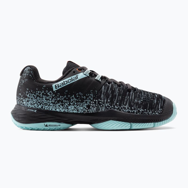 Moteriški padelio batai Babolat Sensa black/tanager turquoise 2