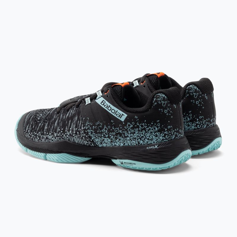 Moteriški padelio batai Babolat Sensa black/tanager turquoise 3